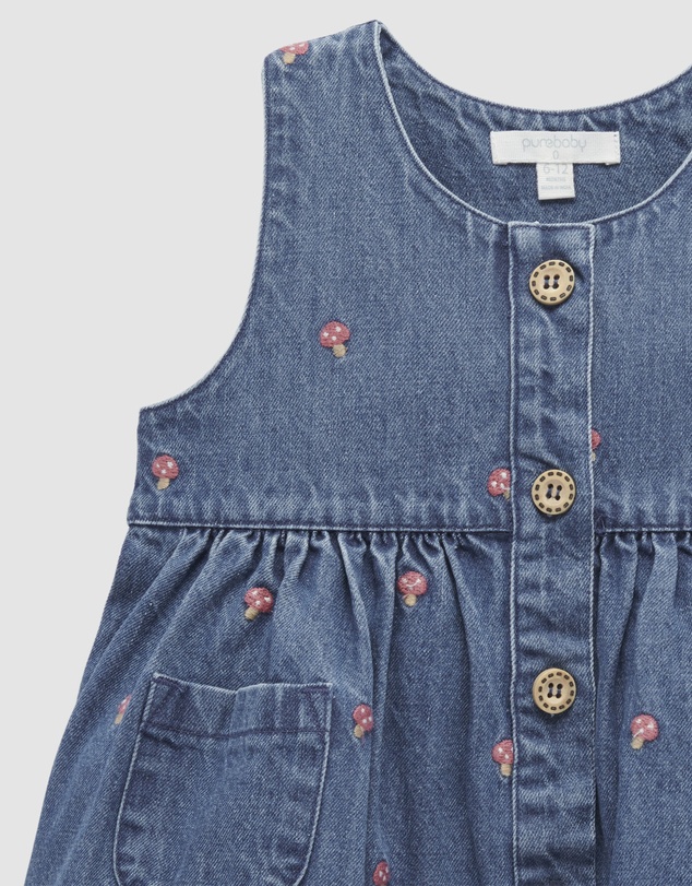 Purebaby - Embroidered Pinnie -Kids-Babies