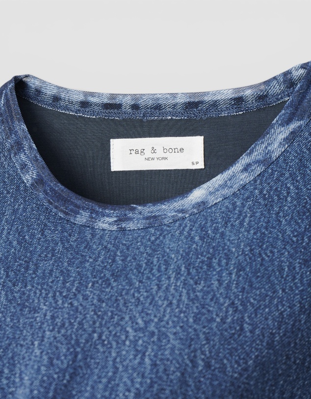rag & bone - rb Miramar Mesh Long Sleeve Tee