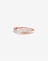 Michael Hill - Wedding Ring with 0.25 Carat TW of Diamonds in 14kt Rose Gold