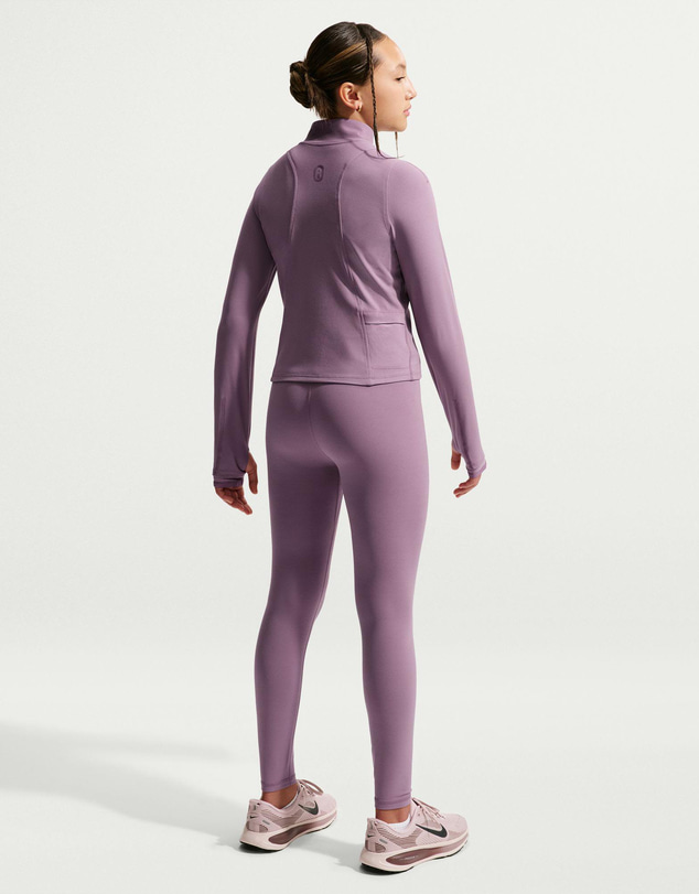 Nike - MAVN Dri-FIT Fitted Full-Zip Long-Sleeve Top - Teens