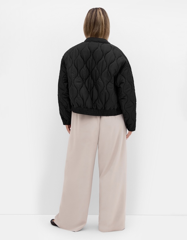 City Chic - Plus size Leah Puffer Jacket - black