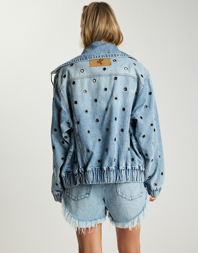 ONE TEASPOON - Punk Paradise Denim Bomber Jacket