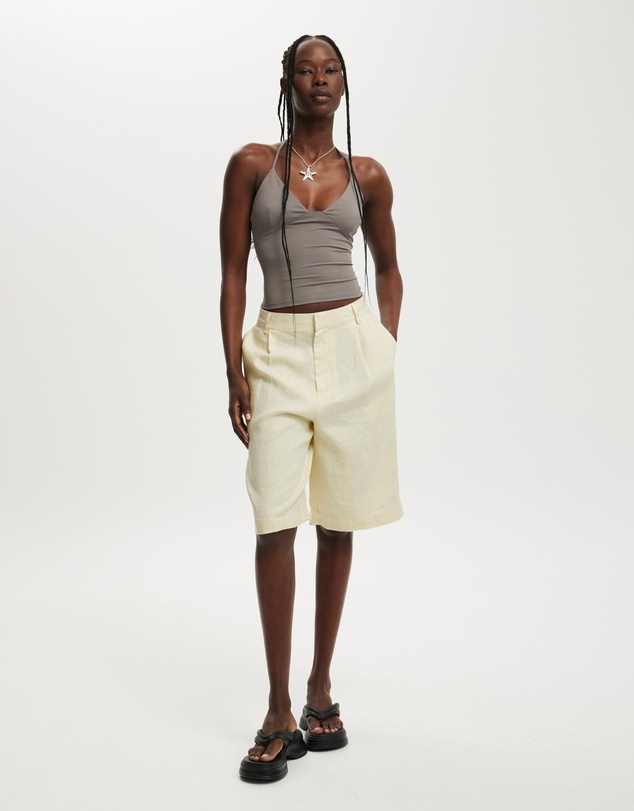 Cotton On - Luxe Linen Bermuda Shorts
