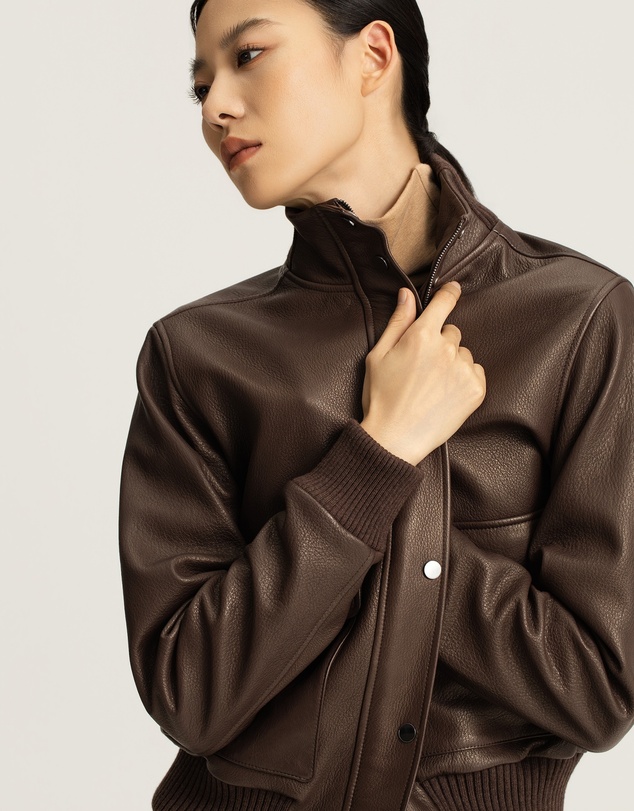 IDA+S - Nathi Goatskin Leather Bomber
