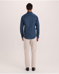 SABA - Reeves Long Sleeve Classic Linen Cotton Shirt