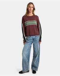 RVCA - Womens Ivy Stripe Crew Neck