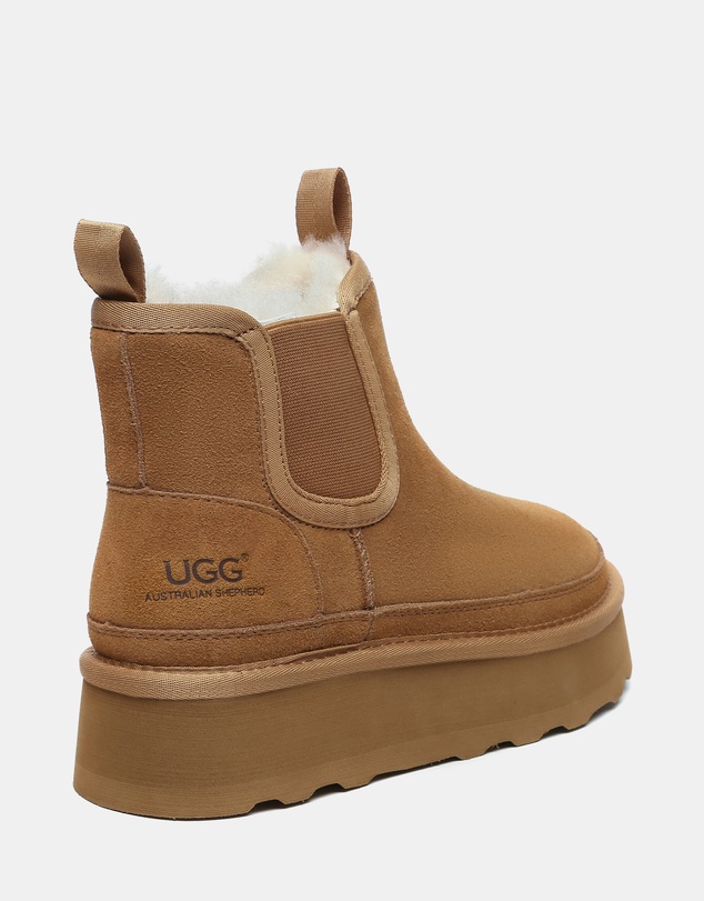 EVERAU - Australian Shepherd Ugg Chelsie Platform Cow Suede Upper UGG Boots