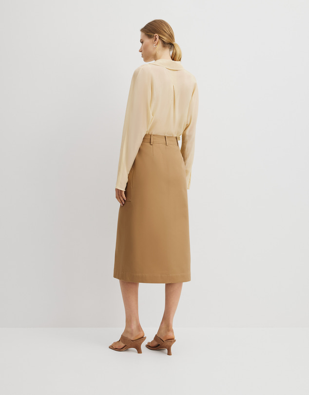 Country Road - Utility Pencil Midi Skirt