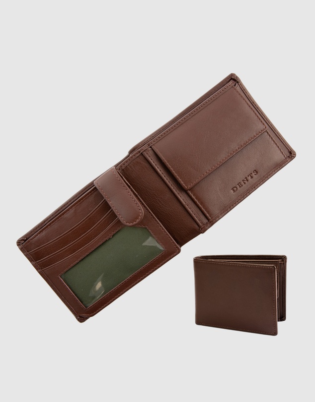 DENTS - Nappa Leather Trifold Wallet with RFID Protection