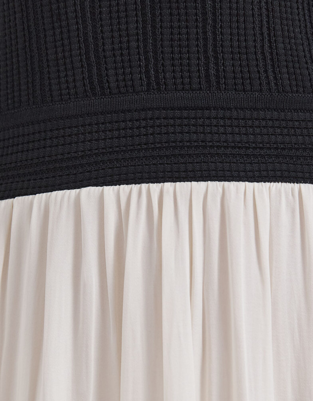 SABA - Lillian Mixed Media Midi Dress