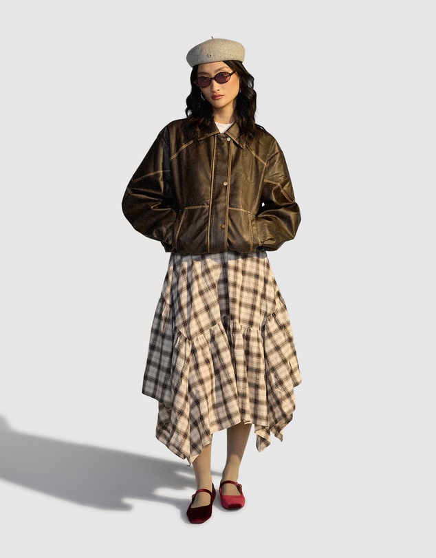 Rollie - Mary Jane Velvet Flat