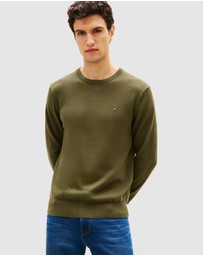 Tommy Hilfiger - Flag Embroidery Crew Neck Jumper