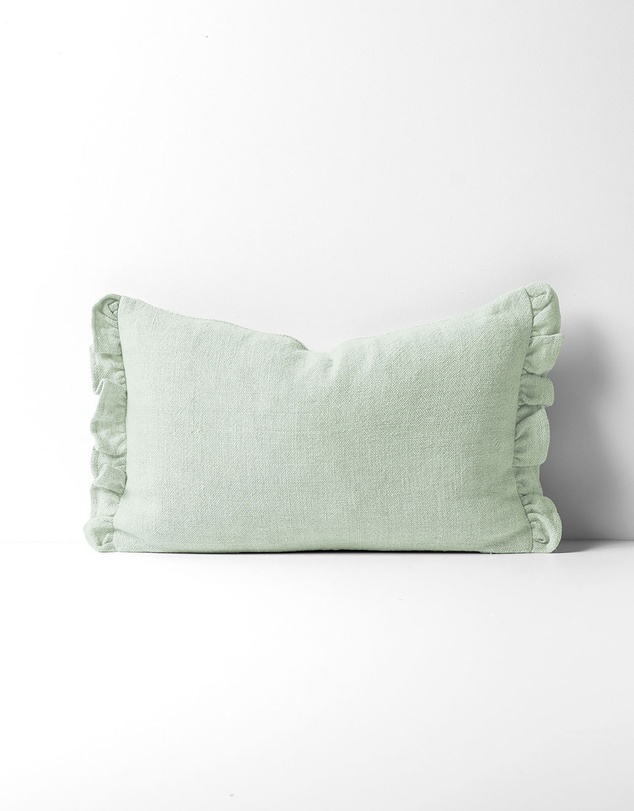 Aura Home - Ruffle Linen Cushion