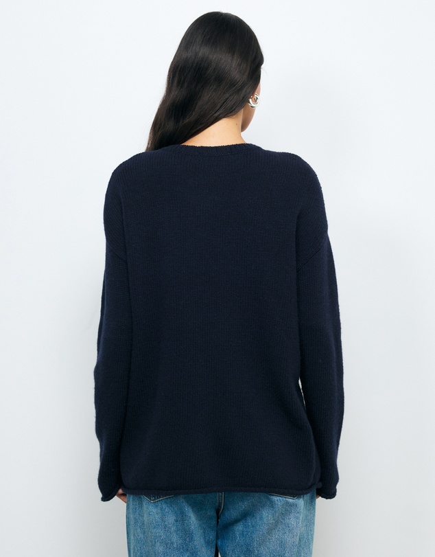 AERE - Renia Wool Boat Neck Jumper