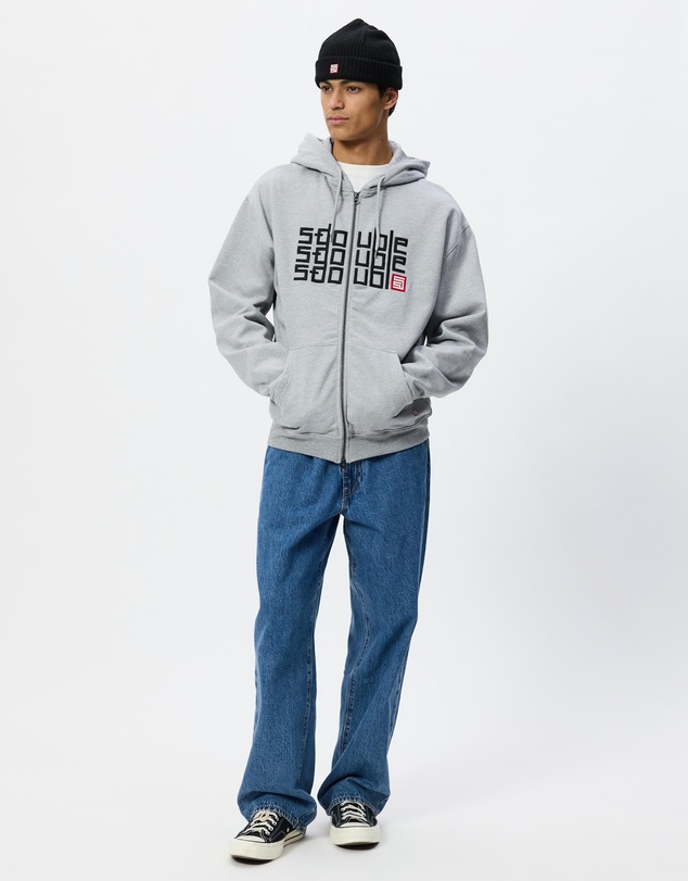 S Double - Triple Block Zip Hoodie