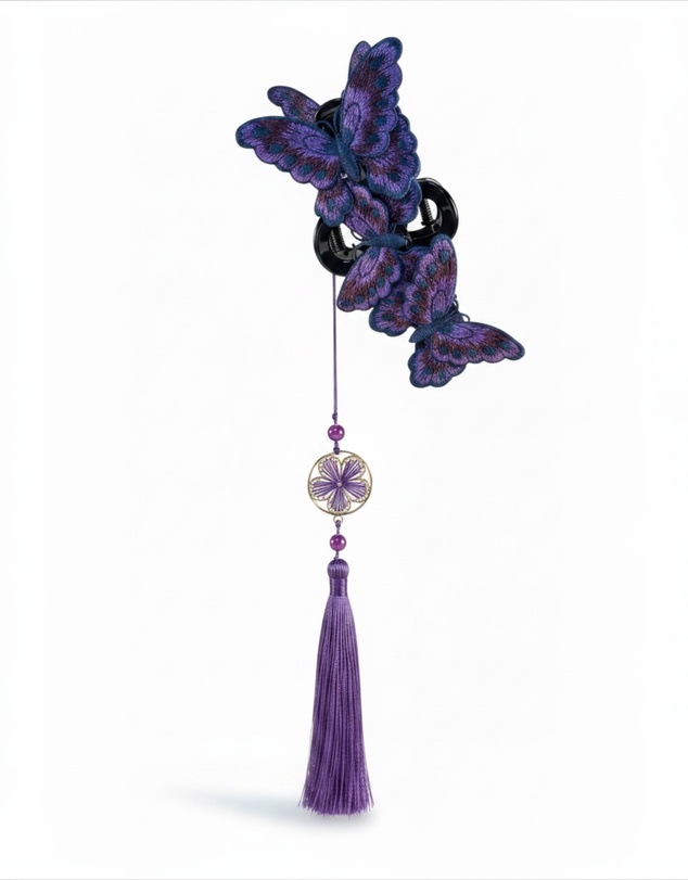 Mossée - Violetta Butterfly Tassel Hair Claw