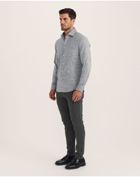 SABA - Lucian Long Sleeve Stretch Check Shirt