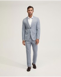 Oxford - Byron Wool Suit Trousers With Side Tab