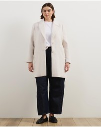 Atmos&Here Curvy - Romy Wool Blend Coat