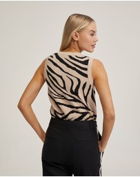 Oxford - Zebra Knitted Vest