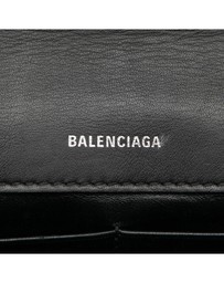 Pre-Loved by Azura Reborn - Pre-Loved Embossed Leather Allover Logo BB Wallet on Chain
