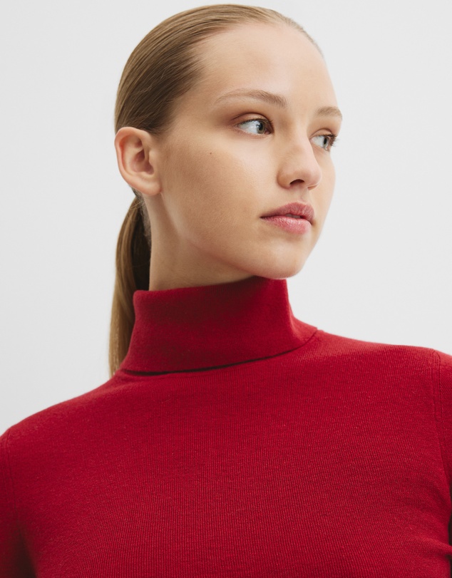 Country Road - Wool Silk Roll Neck