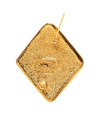 Pre-Loved by Azura Reborn - Pre-Loved Gold Plated CC Rhombus Brooch