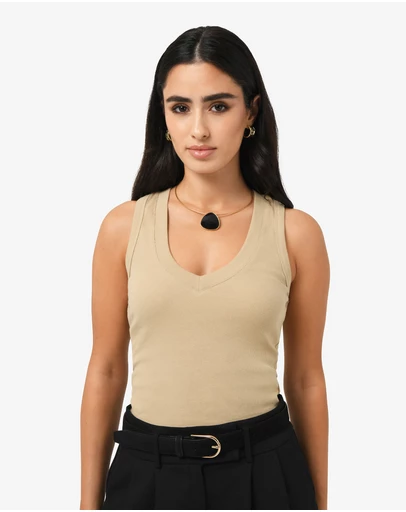 Forcast - Devon V-Neck Singlet