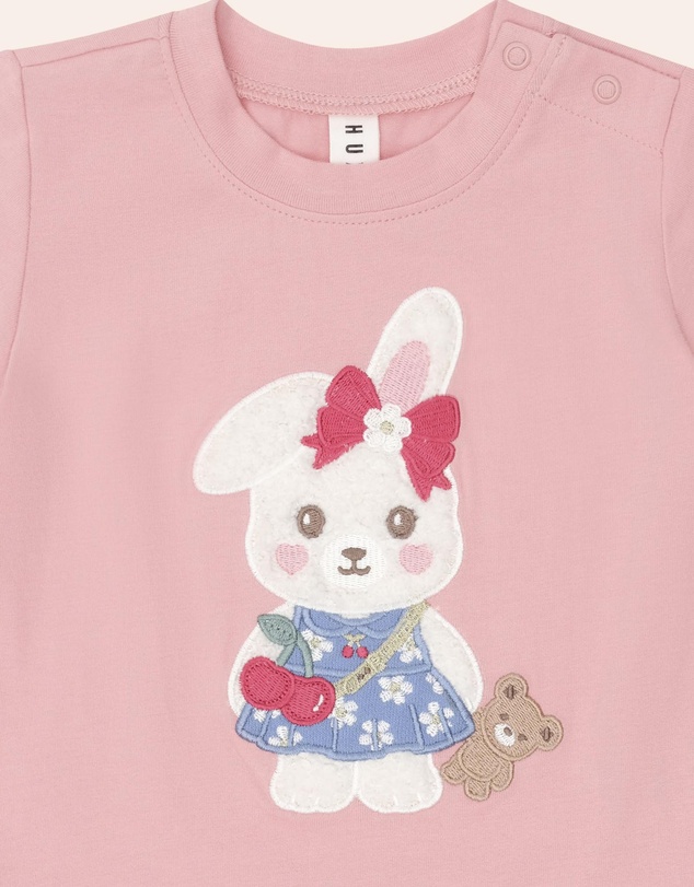 Huxbaby - Flower Field Bunny Tee - Babies-Kids