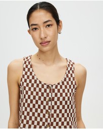 Brixton - Mykonos Small Check Tank