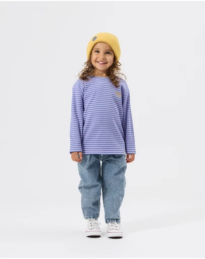 Goldie + Ace - Essential Stripe Rib Top - Babies-Kids