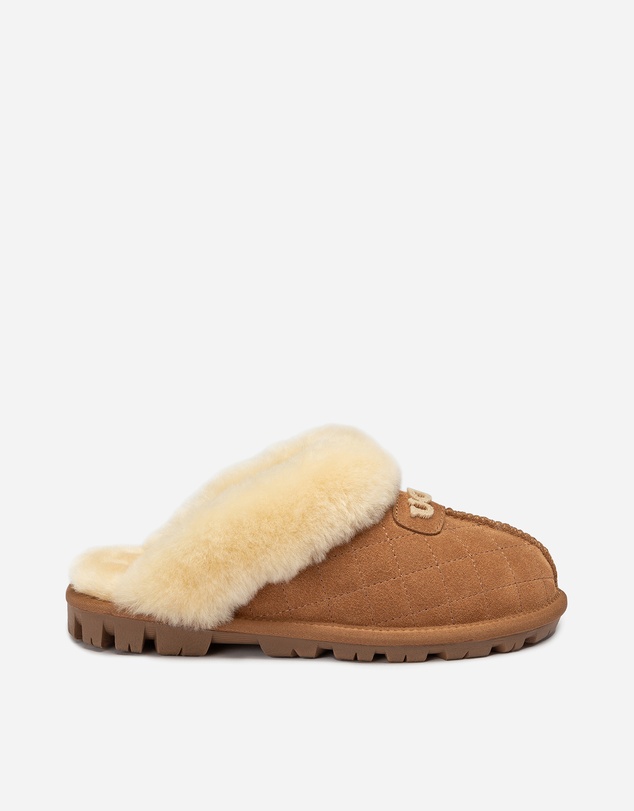 Ozwear Connection Uggs - Ugg Coquette Matelasse Emb Logo Slipper( Detachable Feature)