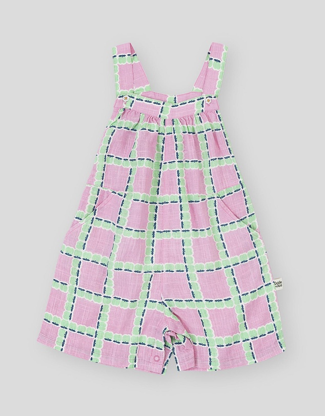 Goldie + Ace - Apple Check Jumpsuit - Babies-Kids