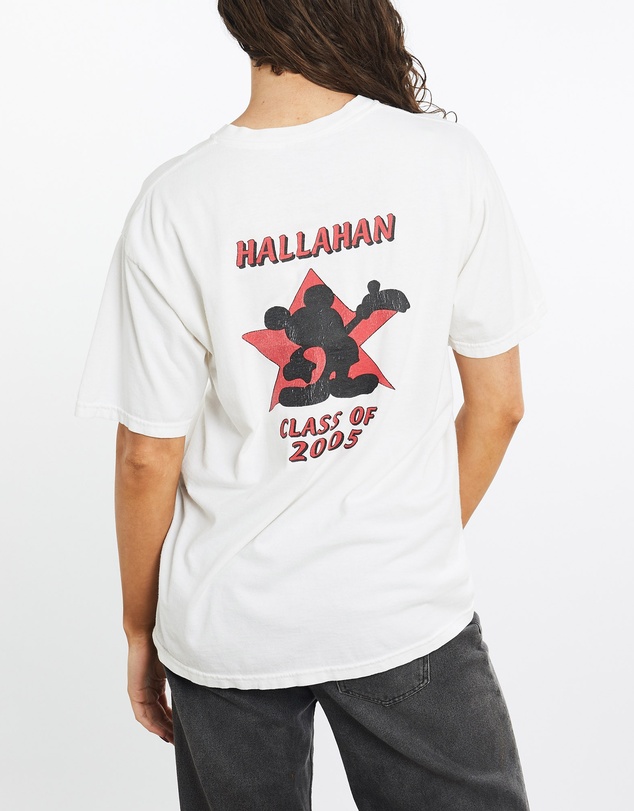 Vintage by The Real Deal - Pre Loved - Vintage 90s Disney Mickey Mouse 'Hallahan Idol' Tee