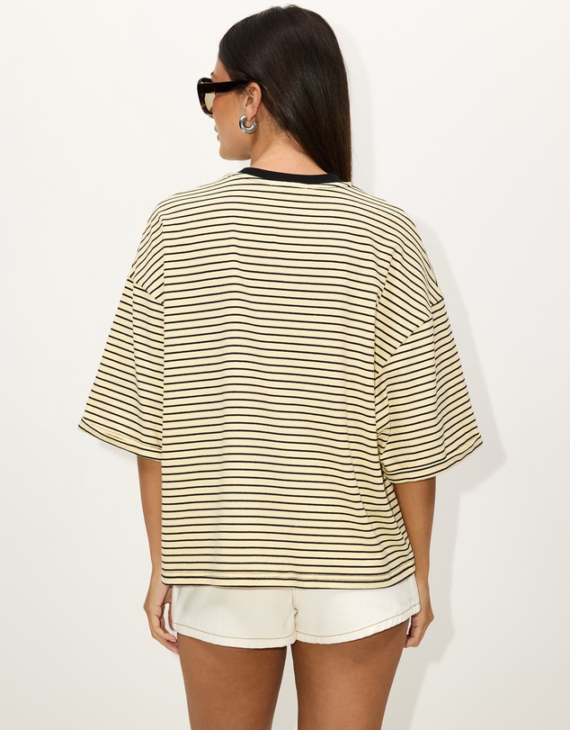 Dazie - Serve Stripe T-Shirt
