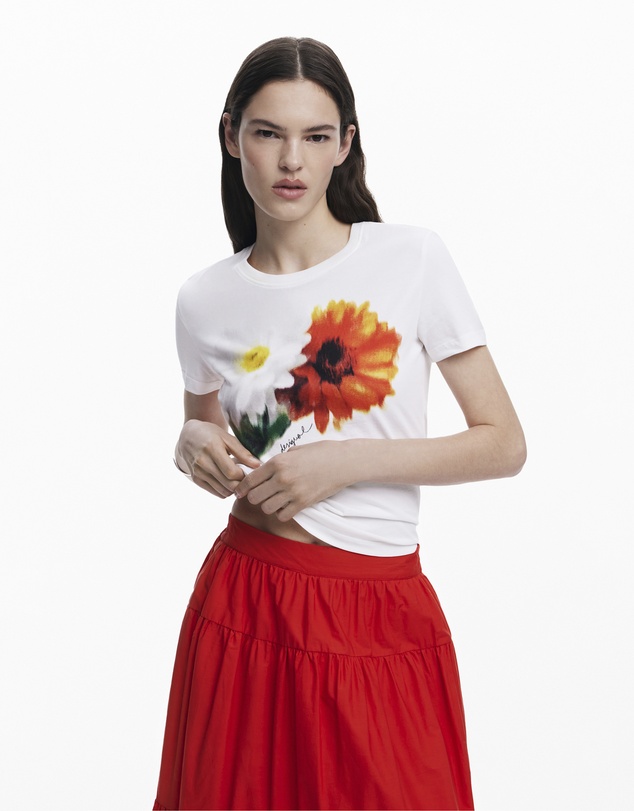 Desigual - Layered broderie detail Skirt