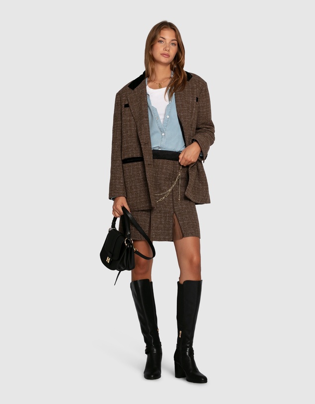 Belle & Bloom - Set Me Free Tweed Skirt