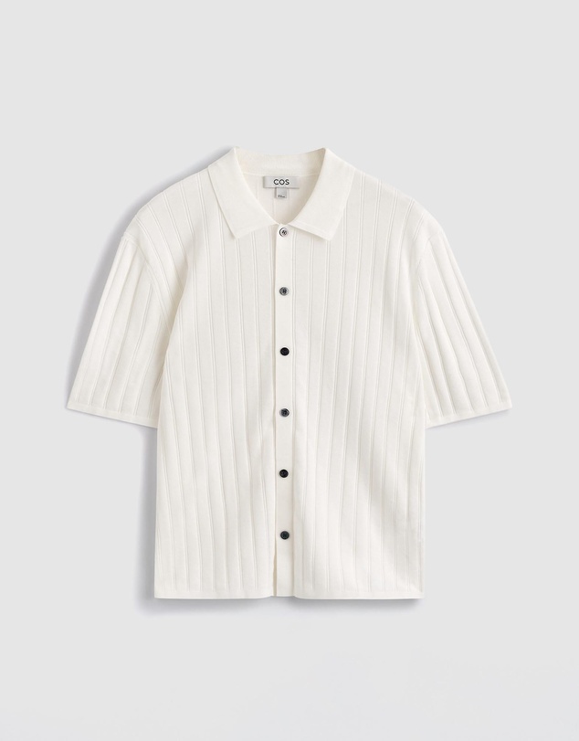COS - Ribbed-Knit Cotton Shirt