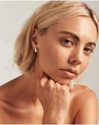 Michael Hill - Half Hoop Stud Earrings in Sterling Silver