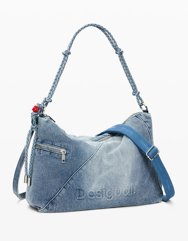 Desigual - Large denim charms bag
