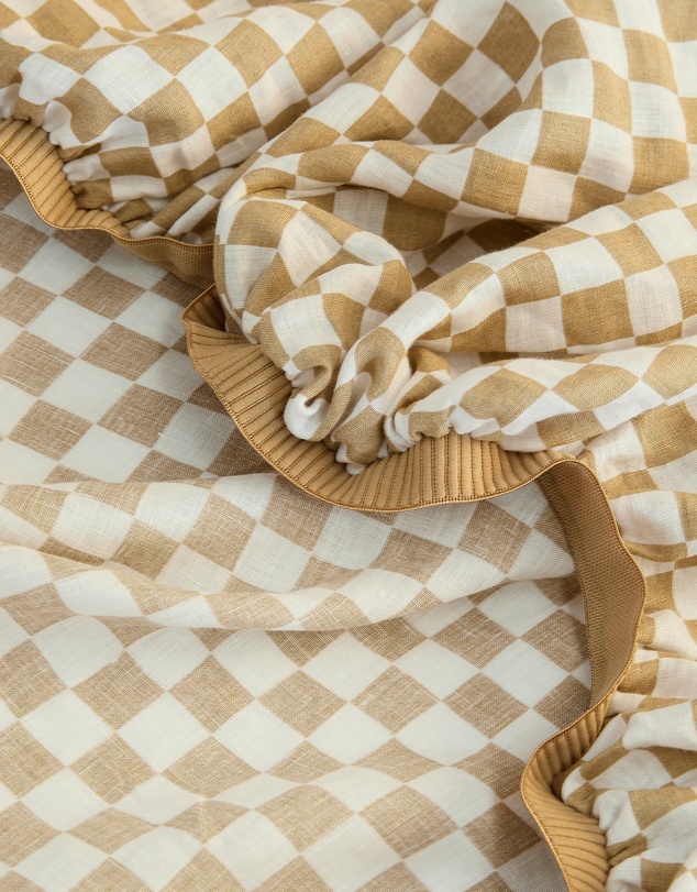 Sheet Society - Eve Linen Print Fitted Sheet Set