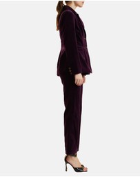 Cynthia Rowley - Velveteen Fitted Blazer