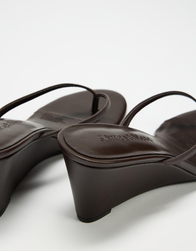 Atmos&Here - Janie Leather Wedge Heels