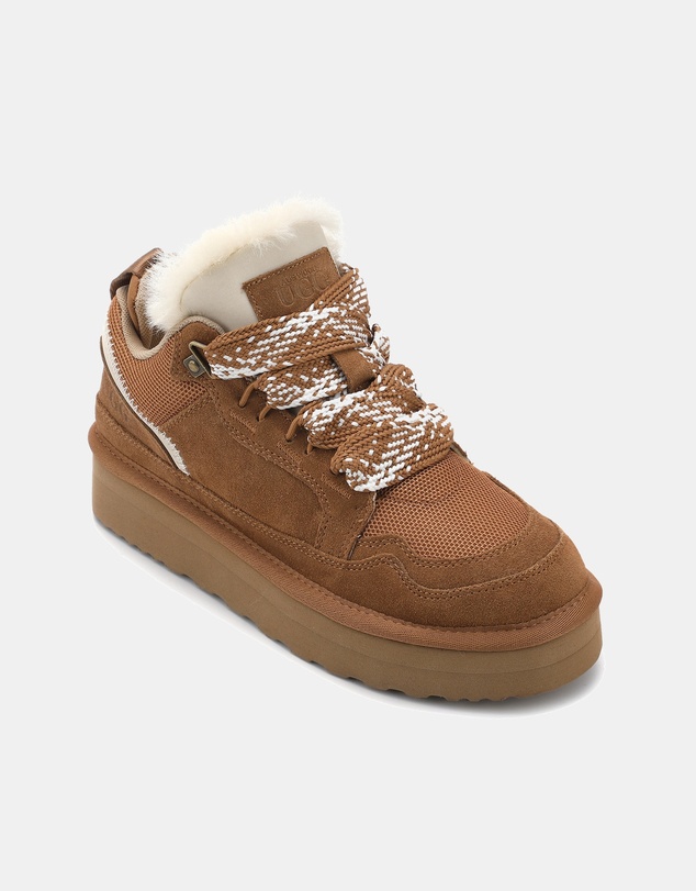 AusWooli Ugg Boots - Hamilton Sheepskin Wool Urban Chic Lace Sneakers