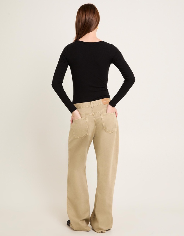 General Pants Co. Basics - Soft Knit Rib Button Bodysuit