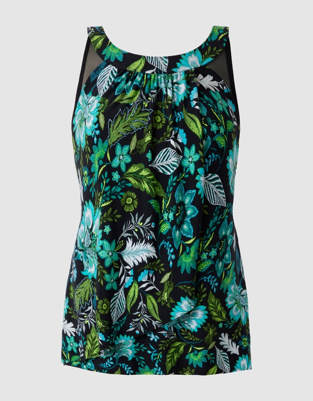 Miraclesuit Swimwear  - Florica Ursula Underwired High Neck Tankini Top