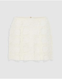Oroton - Broderie Trim Mini Skirt