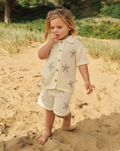 Kynd Baby - Knit Shirt in Coconut