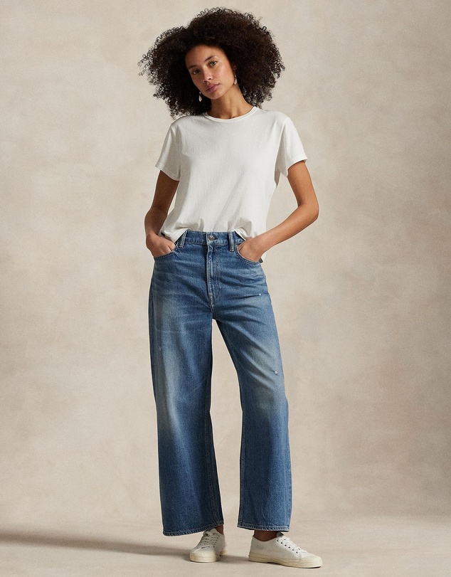 Polo Ralph Lauren - High-Rise Wide-Leg Crop Jeans