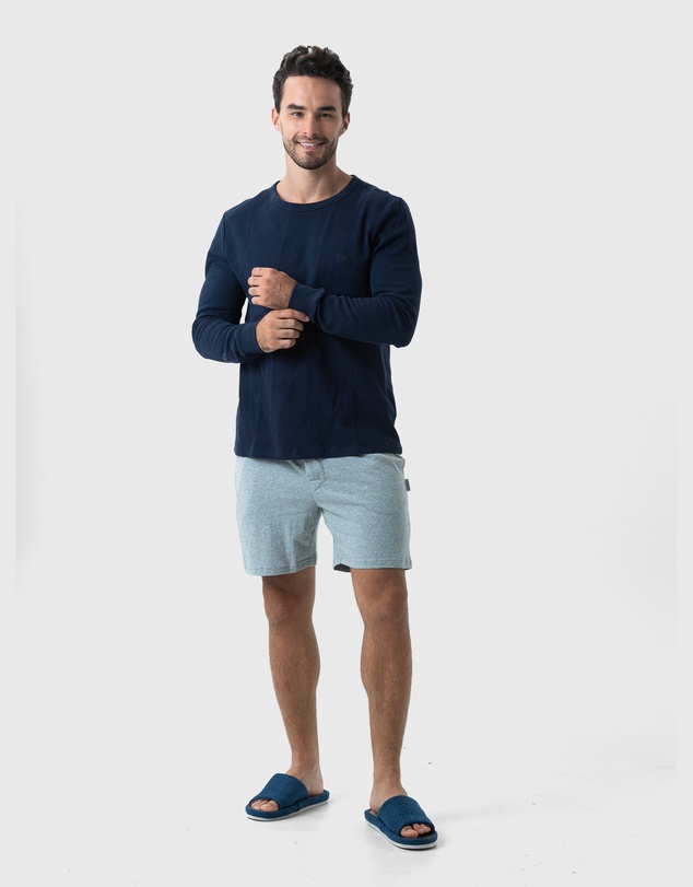 Coast Clothing - Mens Navy Waffle Top